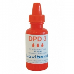 Lovibond DPD3 Tekuté reagencie, červená fľaška, 15 ml - exspirované