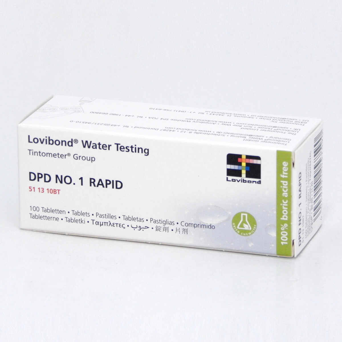 LOVIBOND DPD No.1 Rapid Tabletkové reagencie na voľný chlór, 10 ks