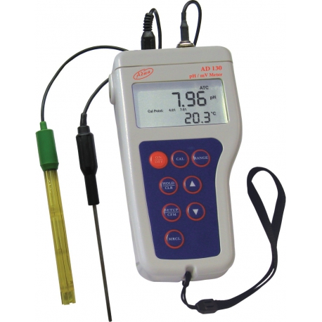 AD130 Prenosný vodotesný pH-meter